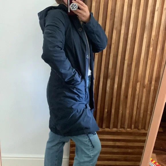 ABERCROMBIE AND FITCH Sherpa Lined long Winter Coat. XS - Picture 10 of 12